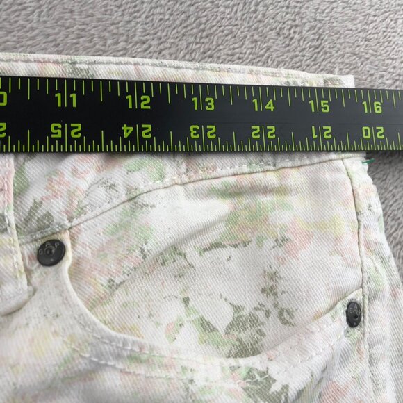 Gap Womens Jeans Size 6/28 Premium Super Skinny Floral Casual Chic Cream Denim - Picture 4 of 15